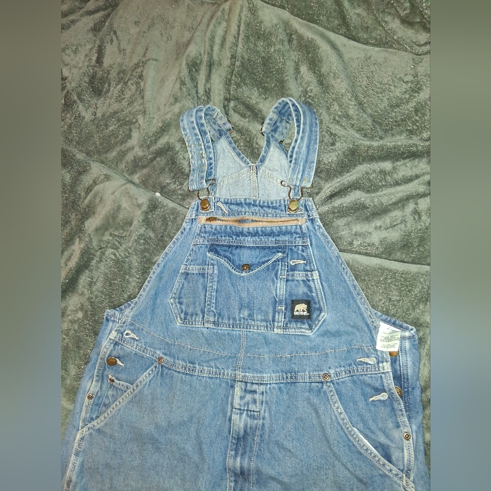 Berne Light Blue Denim Overalls 40*30